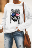 Letter Print America Flag Sweatshirt