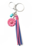 Tassel Sunflower Keychain MOQ 3PCS