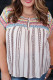 Multicolor Plus Size Boho Floral Striped Print Blouse