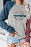 Letter Print Graphic Long Sleeve Top