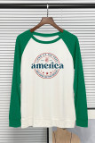 Letter Print Graphic Long Sleeve Top