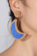 Weaving Moon Earrings MOQ 5pcs