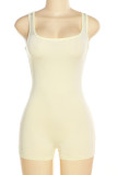 Plain Knitting One Piece Romper
