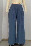 HIgh Waist Linen Wide Leg Pants