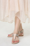 Weave Straps Flat Sandals