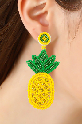 Pineapple Beads Earrings MOQ 5pcs