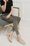 Rhinestone Flat Shoes