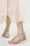 Weave Straps Flat Sandals