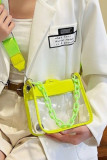 Transparent PVC Chain Crossbody Bag