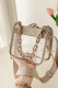 Transparent PVC Rhinestone Chain Crossbody Bag