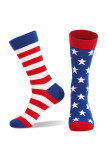 Independence Day America Flag Stripes Socks