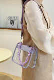 Transparent PVC Chain Crossbody Bag