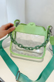 Transparent PVC Chain Crossbody Bag