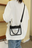 Transparent PVC Chain Crossbody Bag