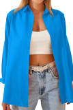 Button Up Plain Long Sleeves Shirt