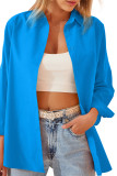 Button Up Plain Long Sleeves Shirt