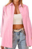 Button Up Plain Long Sleeves Shirt