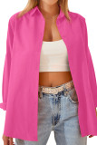Button Up Plain Long Sleeves Shirt