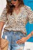 V Neck Flower Print Top