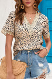 V Neck Flower Print Top