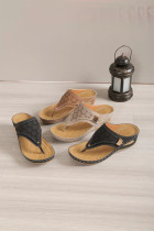 Hollow Out Wedge Sandals