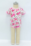 Zebra FLoral Leopard Baby Romper 3PCS Set