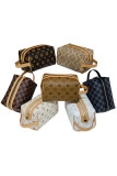 Plaid PU Cosmetic Bag MOQ 3pcs