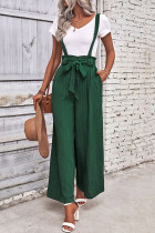 Green Adjustable Overall Pants