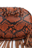 Snakeskin Tassle Chain Bag