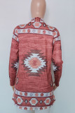 Aztec Print Open Cardigan