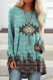 Aztec Western Print Long Sleeves Top