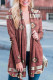 Aztec Print Open Cardigan