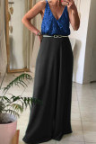 Plain Sequin V Neck Cami Tank Top