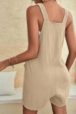Plain Pockets Cami Sleeveless Romper