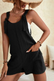 Plain Pockets Cami Sleeveless Romper