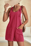 Plain Pockets Cami Sleeveless Romper