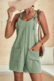 Plain Pockets Cami Sleeveless Romper