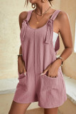 Plain Pockets Cami Sleeveless Romper