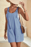 Plain Pockets Cami Sleeveless Romper