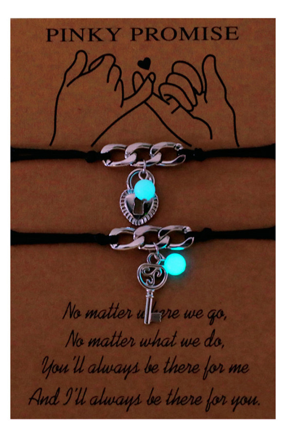 Lock And Key Couple Bracelet MOQ 5pcs