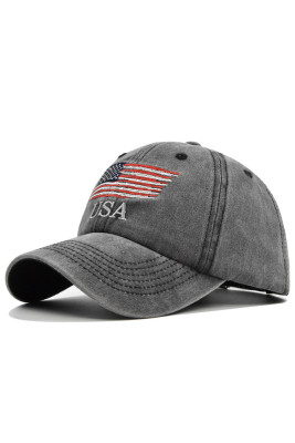 US Flag Embroidery Baseball Hat MOQ 3pcs