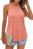 Sleeveless Halter Plain Top