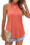 Sleeveless Halter Plain Top