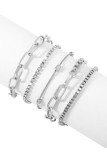 Rhinestone And Chain Bracelets MOQ 5pcs