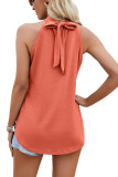 Sleeveless Halter Plain Top