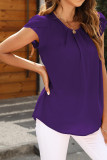 Smocked Floral Print Chiffon Top