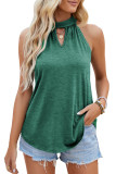 Sleeveless Halter Plain Top