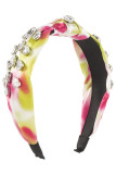 Rhinestone Tie Dye Twisted Headband MOQ 3pcs