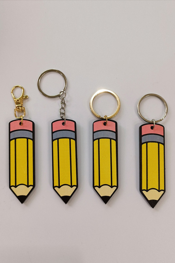 Wooden Pencil Keychain MOQ 5pcs