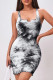 Tie Dye Spaghetti MIni Dress